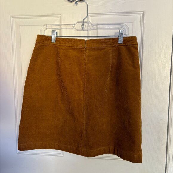 J. Crew brown corduroy mini skirt - Size 8 - Picture 2 of 2
